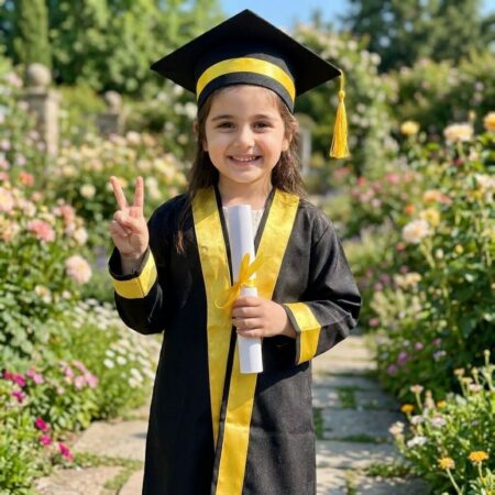 روب تخرج أطفال + كاب