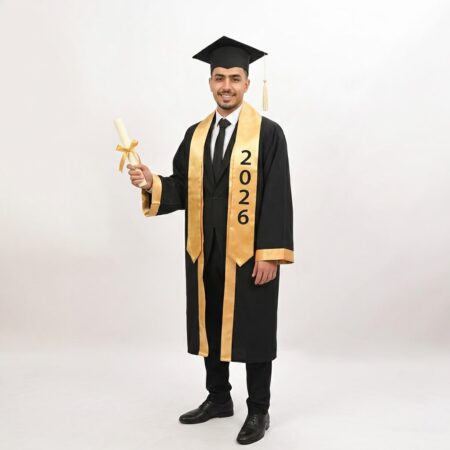 روب تخرج + كاب  + وشاح