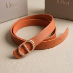 حزام جلد Dior